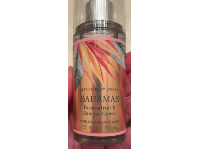 Bath & Body Works Bahamas Fine Fragrance Mist, Passionfruit & Banana Flower, 2.5 fl oz/75 mL