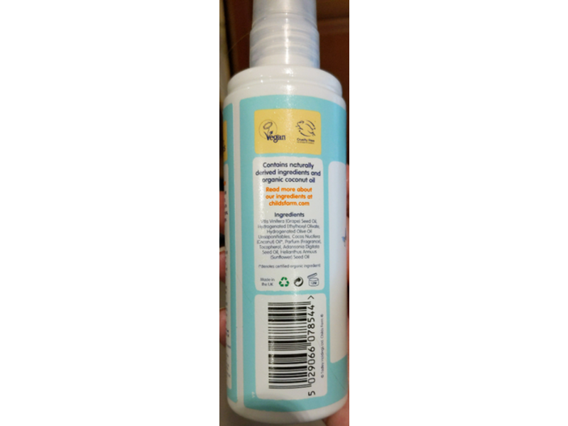 Childs Farm Baby Oil, Sensitive Skin, Organic Coconut Oil, 2.5 fl oz/75 mL