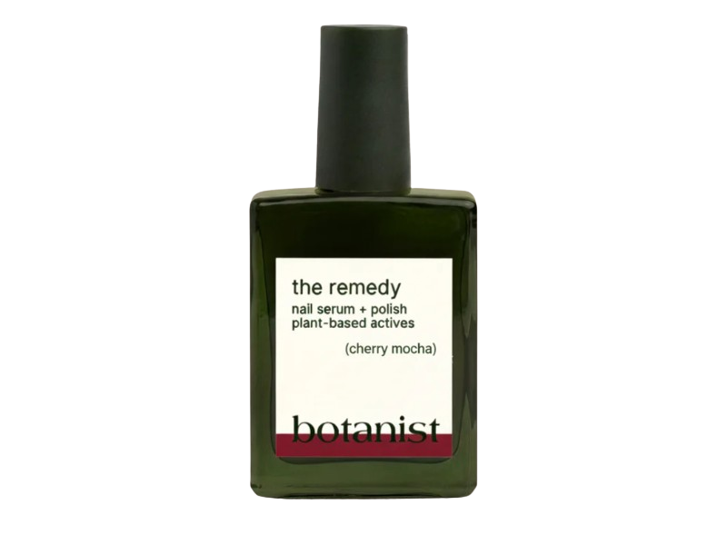 Botanist The Remedy Nail Serum+Polish, Cherry Mocha, 0.51 fl oz/15 mL