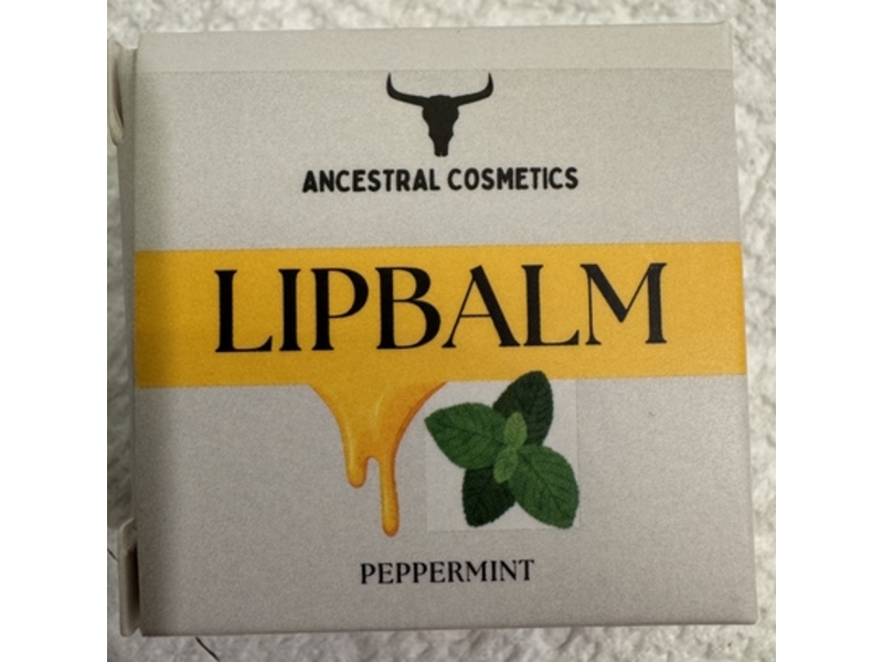 Ancestral Cosmetics Lip Balm, Peppermint, 10 mL/0.34 oz