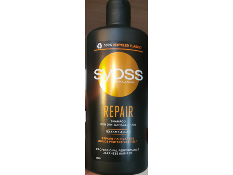 Syoss Repair Shampoo, Wakame Algae, 440 mL