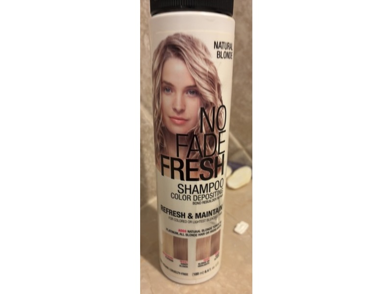 No Fade Fresh Color Depositing Shampoo, Natural Blonde, 6.4 fl oz/189 mL