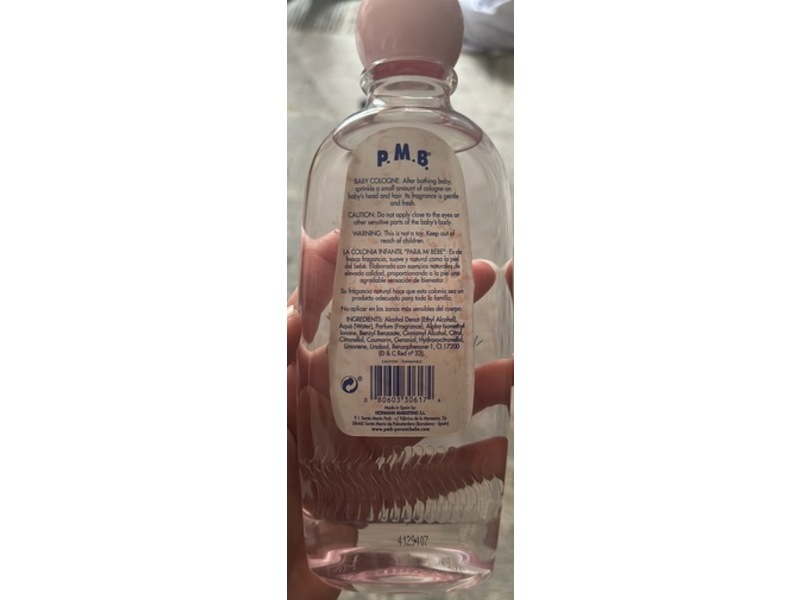 Para Mi Bebe Colonia Infantil Baby Cologne Girls, 8.3 fl oz/250 mL