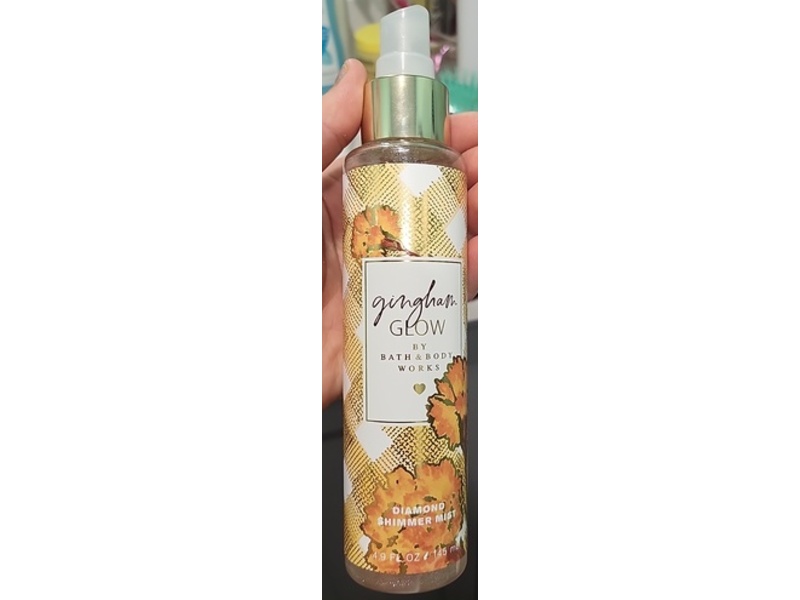 Bath & Body Works Diamond Shimmer Mist, Gingham Glow, 4.9 fl oz/145 mL