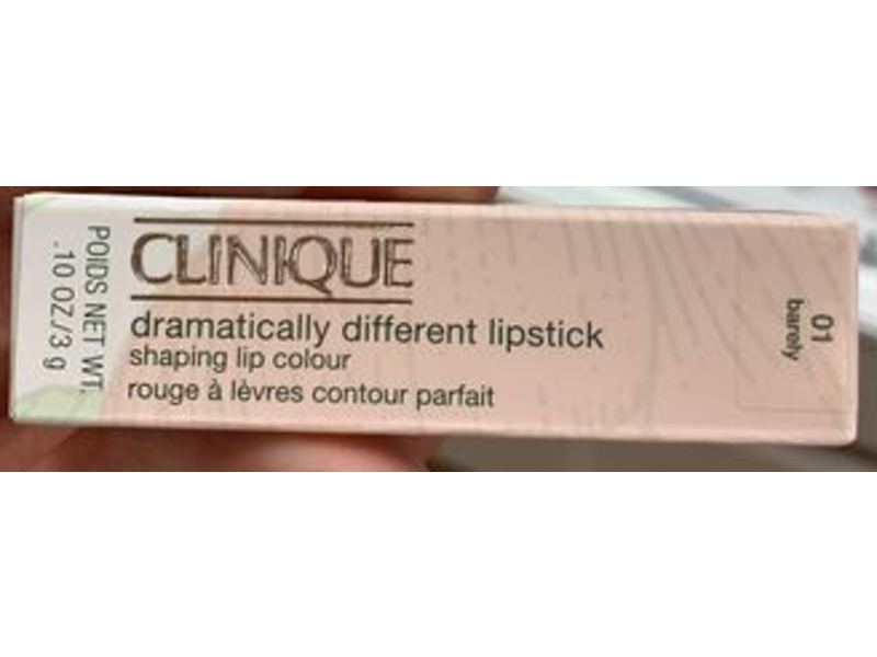 Clinique Dramatically Different Lipstick, 01 Barely, 0.1oz/3 g