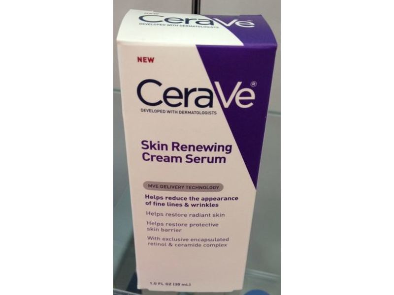 CeraVe Skin Renewing Cream Serum, 1.0 fl oz/30 mL
