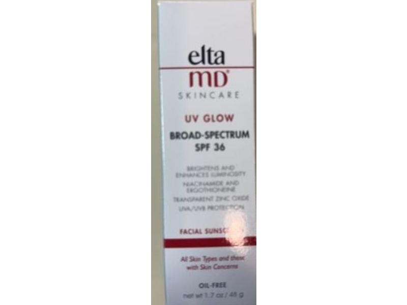 EltaMD UV Glow Facial Sunscreen, SPF 36, 1.7 oz/48 g