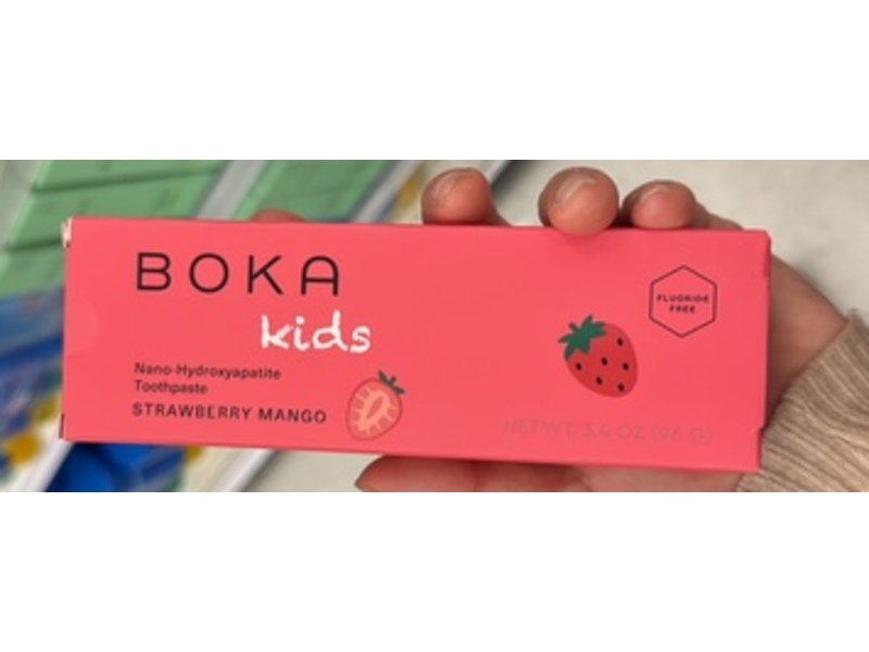 Boka Kids Nano-Hydroxyapatite Toothpaste, Strawberry, Mango, 3.4 oz/96 g