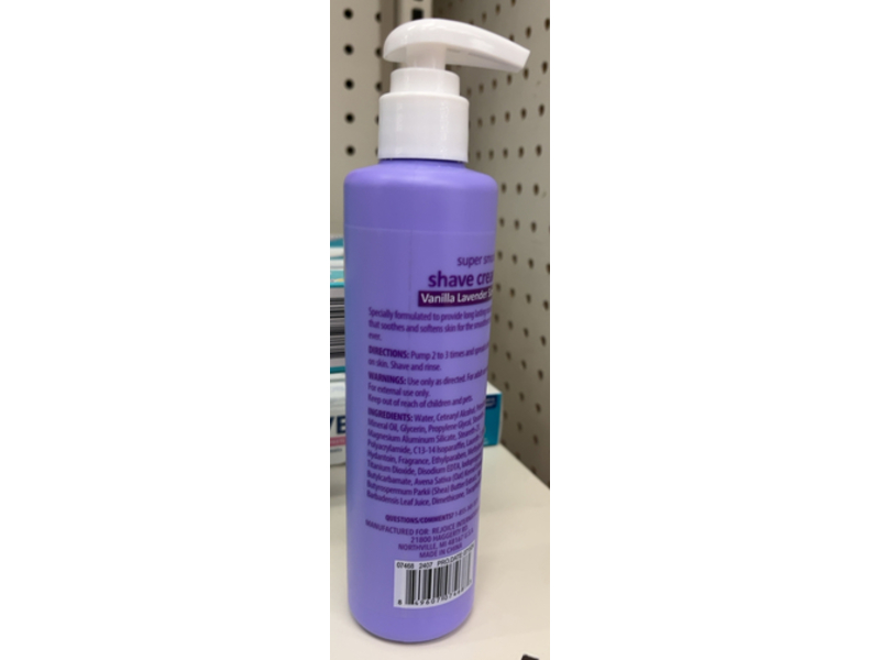 Spa Luxury Super Smooth Shave Cream, Vanilla Lavender Scent, 7 fl oz/207 mL