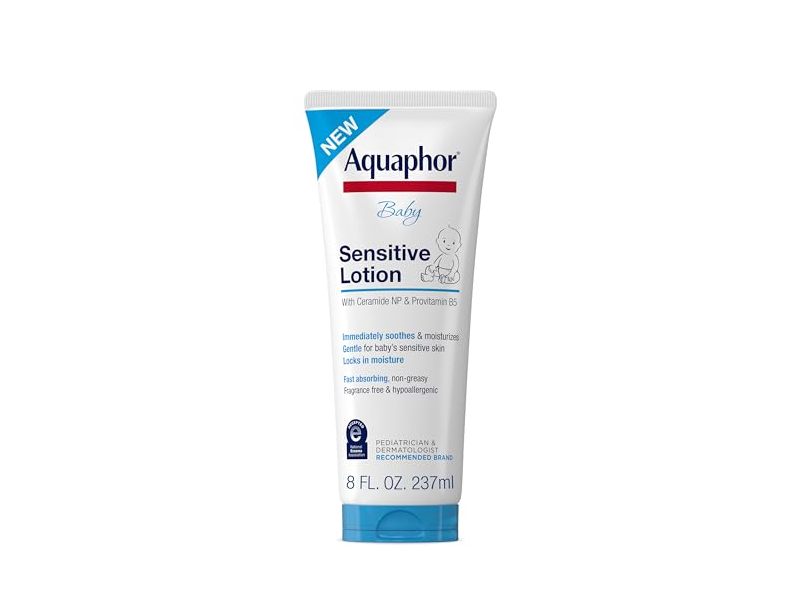 Aquaphor Baby Sensitive Lotion, Ceramide Np & Provitamin B5, 8 fl oz/237 mL
