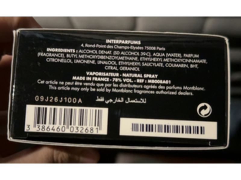 Mont Blanc Eau De Toilette, Legend, 3.3 fl oz/100 mL