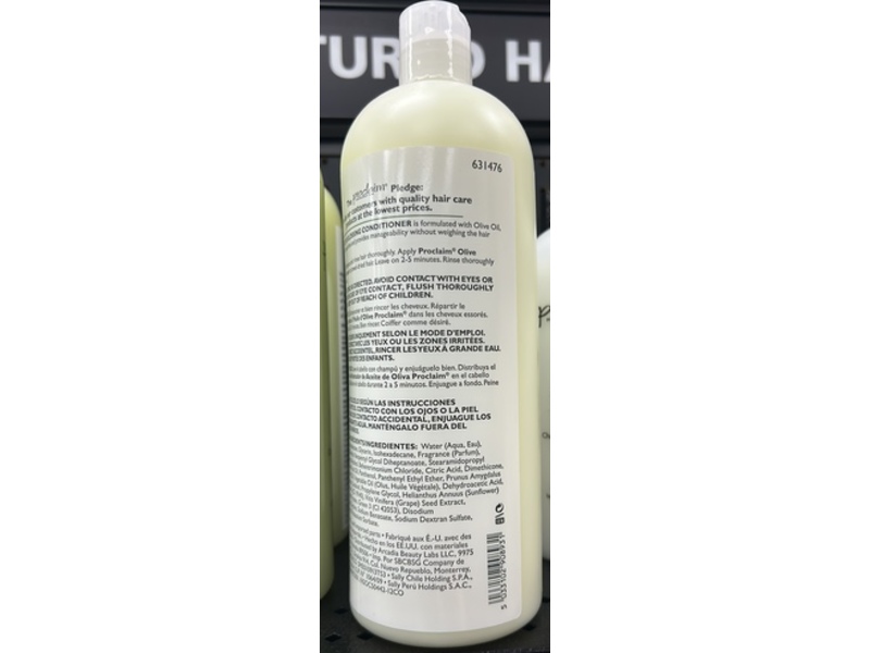 Proclaim Glossing Conditioner, Olive Oil, 33.8 fl oz/1 L