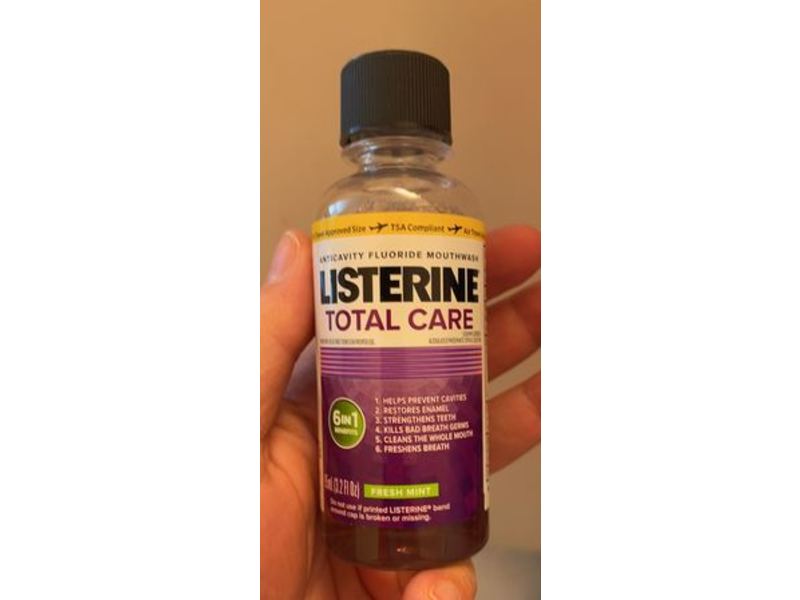 Listerine Total Care Anticavity Mouthwash, Fresh Mint, 3.2 fl oz