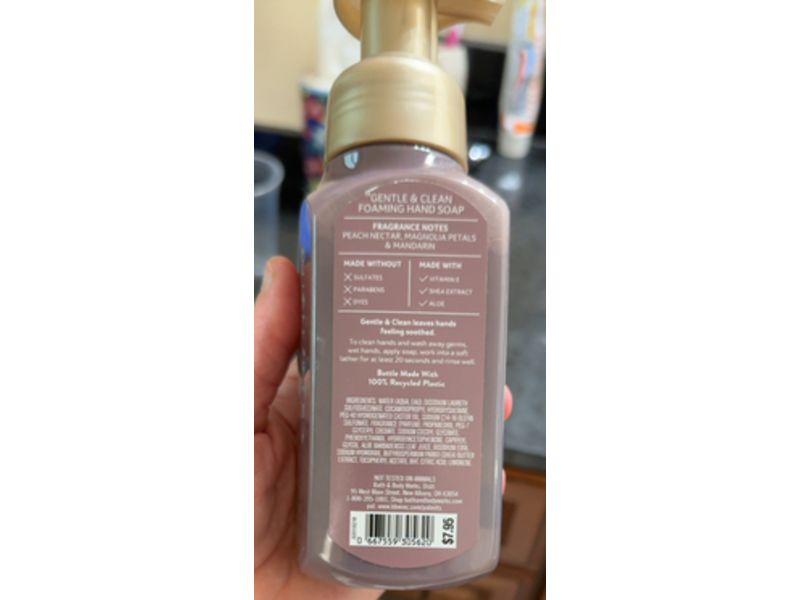 Bath & Body Works Foaming Hand Soap, Pink Peach Blossom, 8.75 fl oz/ 259 mL