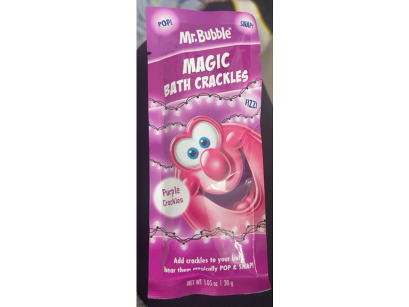 Mr. Bubble Magic Bath Crackles, Purple Crackles, 1.05 oz/30 g