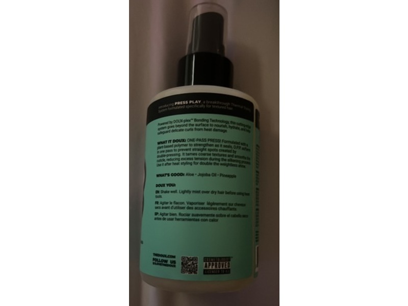 The Doux O.P.P. One-Pass Press Heat Protection Spray, 4 fl oz/118 mL