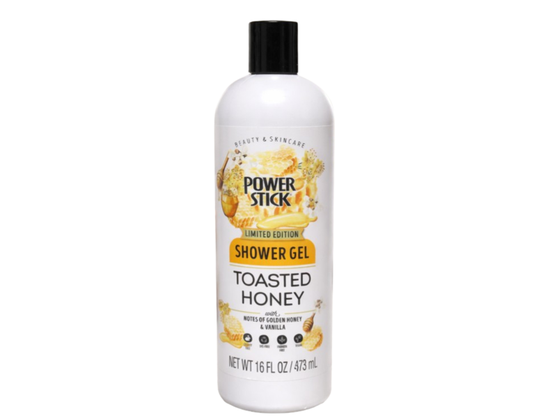 Beauty & Skincare Power Stick Shower Gel, Toasted Honey, 16 fl oz/473 mL