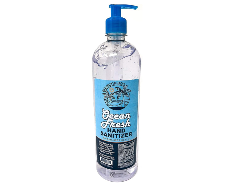 Bahama Bo's Hand Sanitizer, Ocean Fresh, 33.8 fl oz/1 L