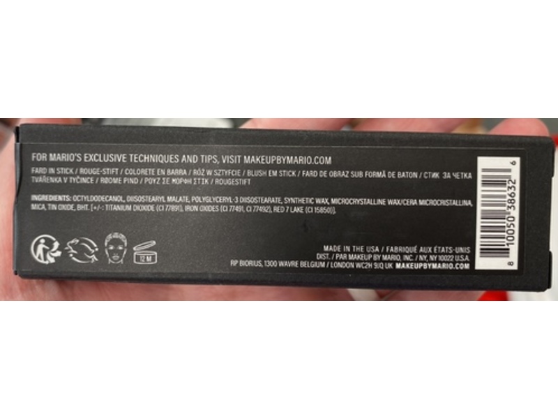 Makeup By Mario Soft Pop Blush Stick, Pale Petal, 0.37 oz/ 10.5 g