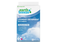 Earth Breeze Laundry Detergent Eco Sheets , Fragrance Free, 60 Loads, 30 Count - thumbnail 1