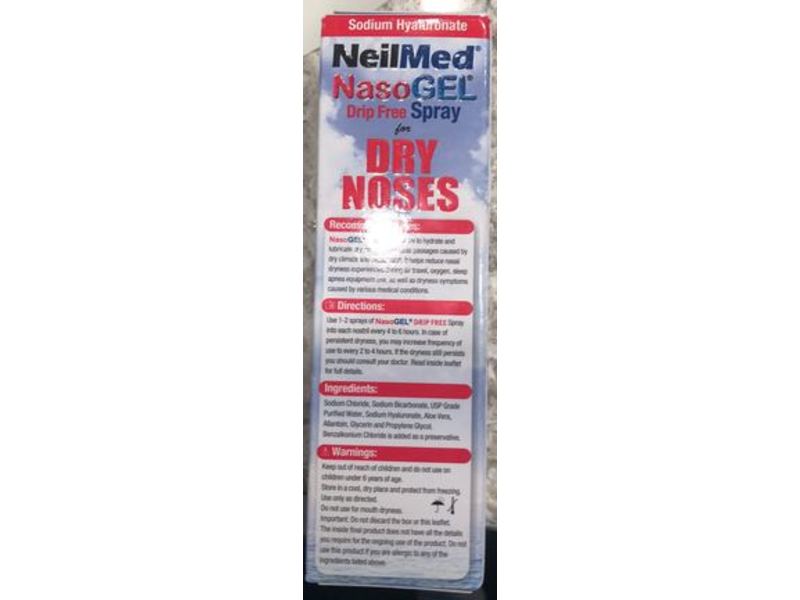 NeilMed Nasogel for Dry Noses, Aloe Vera, 1 fl oz/30 mL
