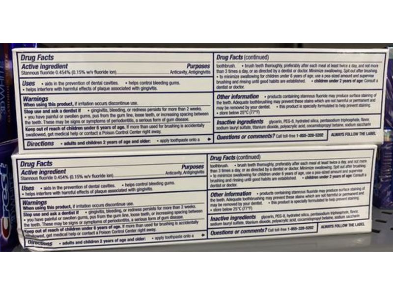 Parodontax Daily Fluoride Anticavity And Antigingivitis Toothpaste, Whitening, 6.8 oz/192.8 g, Pack Of 2