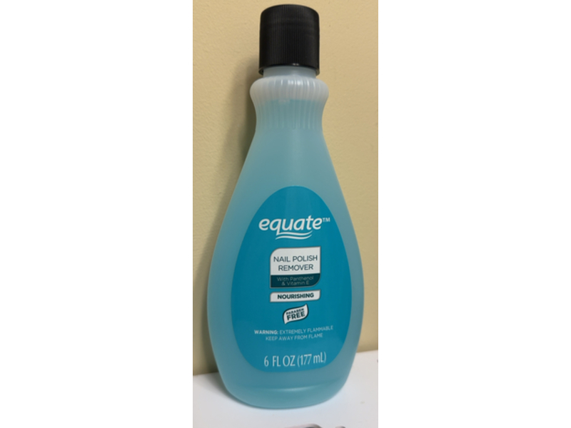 Equate Nourishing Nail Polish Remover, Panthenol & Vitamin E, 6 fl oz/177 mL
