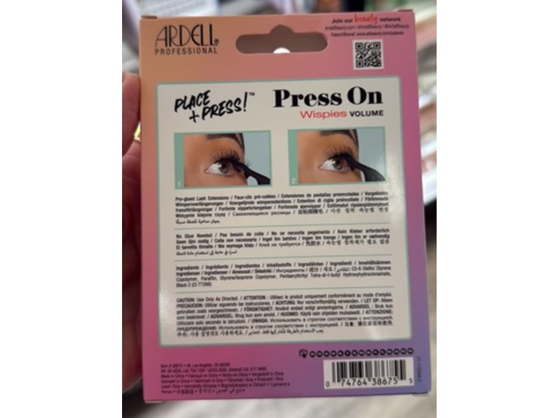 Ardell Press On Pre-Glued Underlash Extension, Wispies Volume, 30 Count