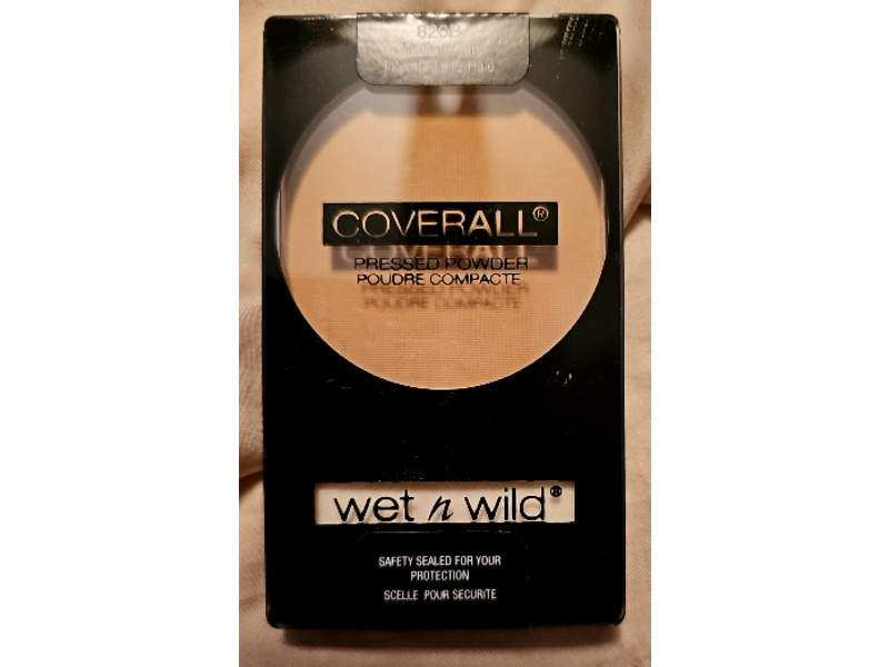 Wet n Wild Coverall Pressed Powder, 826B Medium/Tan, 0.26 oz/7.5 g