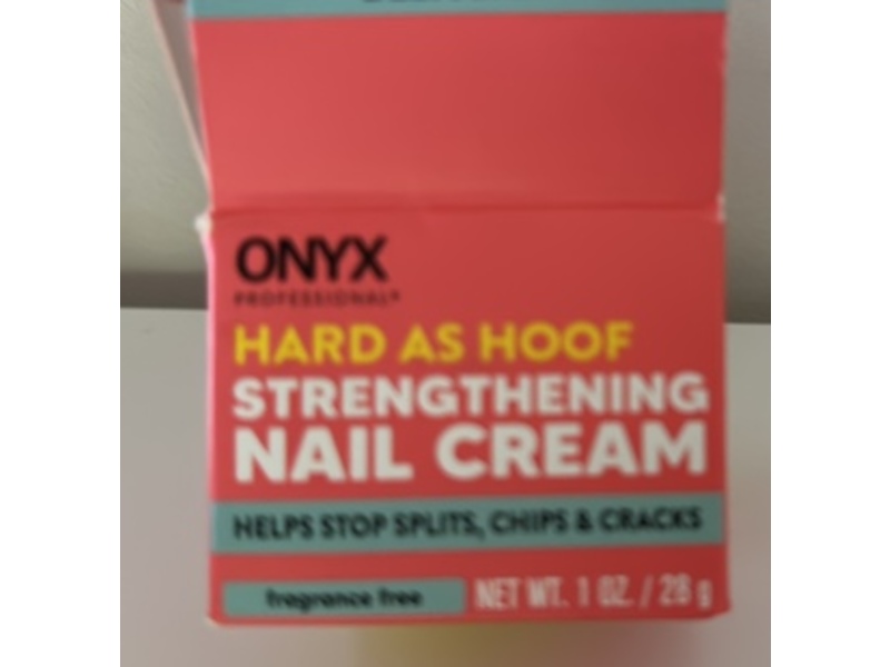 Onyx Professional Hard As Hoof Strengthening Nail Cream, Fragrance Free, 1 oz/28 g