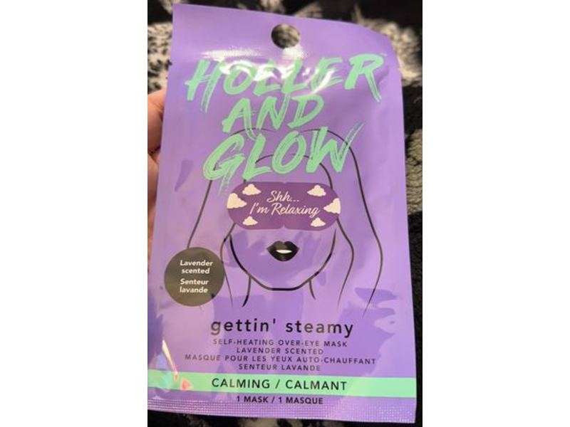 Holler And Glow Gettin' Steamy Eye Mask, Lavender Scented, 1 Mask