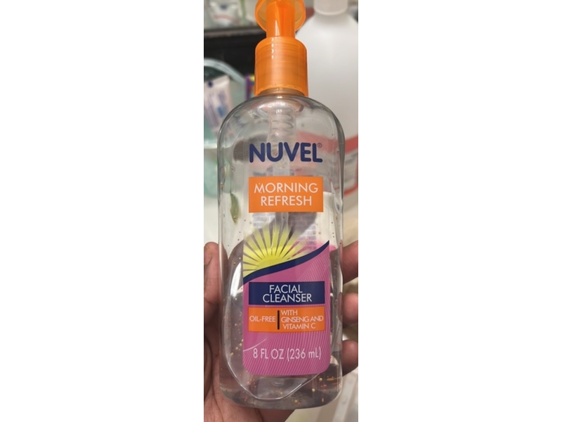 Nuvel Facial Cleanser, Ginseng & Vitamin C, Morning Refresh, 8 fl oz/236 mL