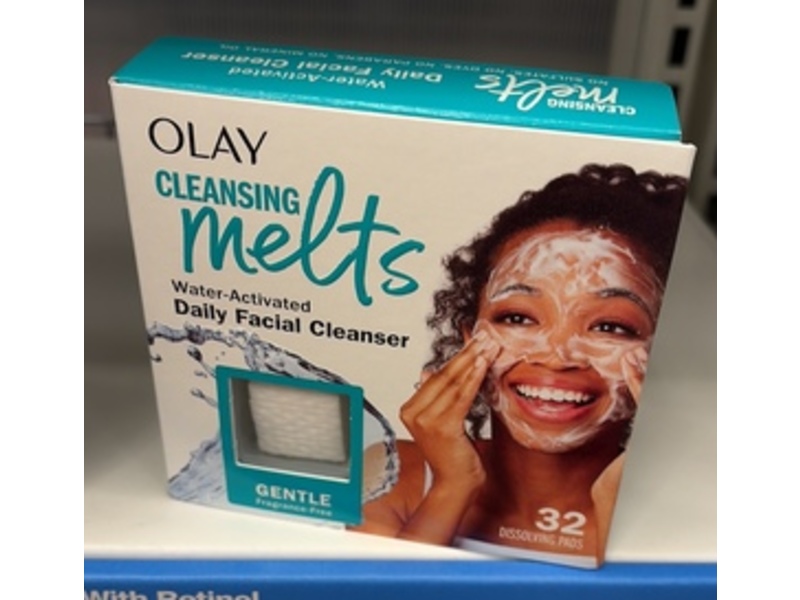 Olay Cleansing Melts Daily Facial Cleanser, Gentle, 32 Count