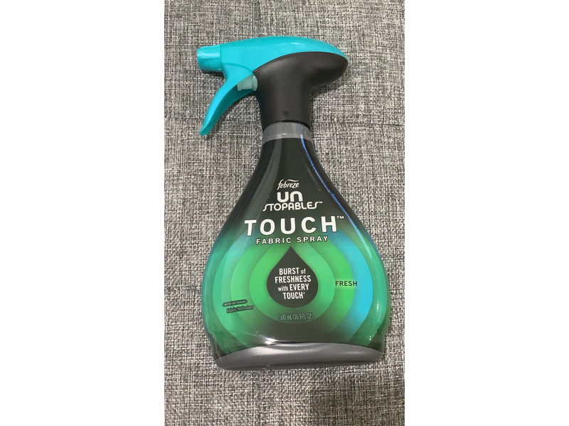 Febreze Unstopables Touch Fabric Spray, Fresh, 16.9 fl oz/500 mL