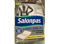 Salonpas Pain Relieving Gel-Patch, Lidocaine, Count 2 - Image 3