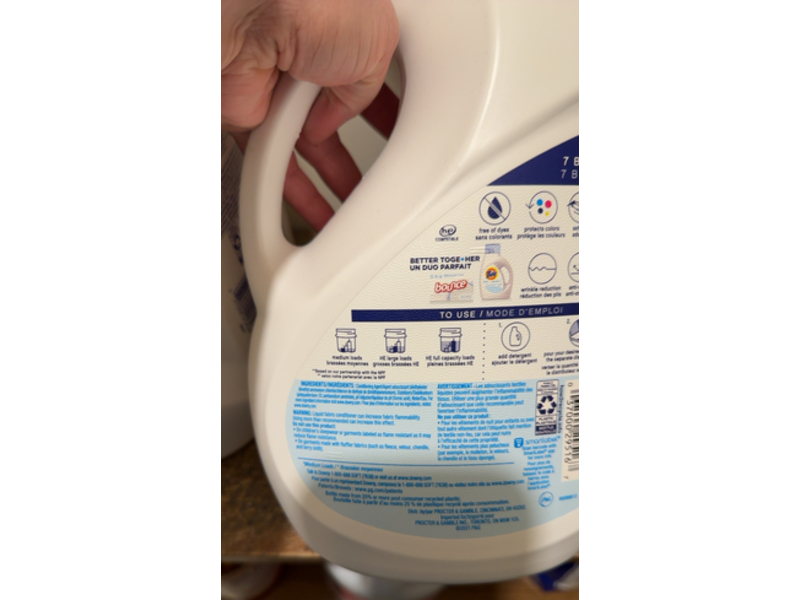 Downy Ultra Fabric Conditioner, Free & Gentle, 105 Loads, 90 fl oz/2.68 L