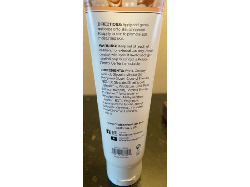 Cre8tion Hand & Body Lotion, Pearl, 3.3 fl oz/100 mL