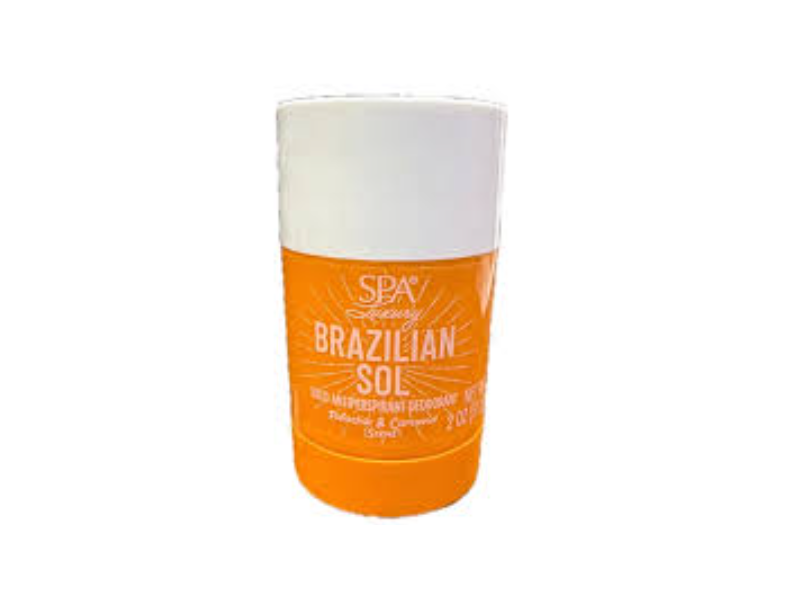 Spa Luxury Brazilian Sol Solid Antiperspirant Deodorant, Pistachio & Caramel Scent, 2 oz/57g
