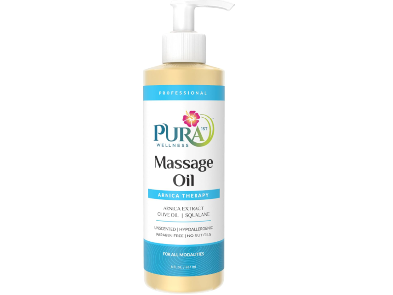 Pura Wellness Massage Oil, Arnica Extract, 8 fl oz/237 mL