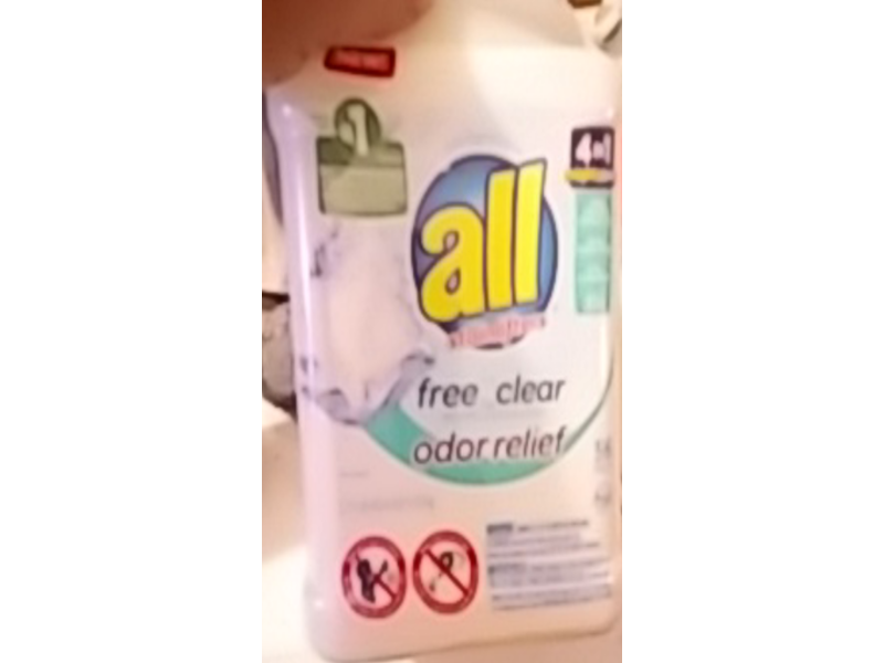 All Stainlifters 4 In 1 Mightypacs Laundry Detergent, Free Clear, Odor Relief, 43.4 oz/1.23 kg, 56 Count