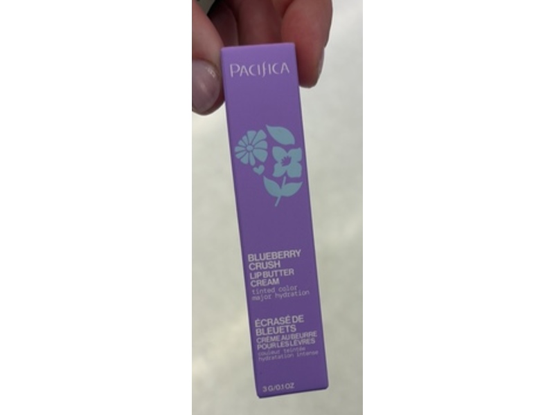 Pacifica Lip Butter Cream, Blueberry Crush, 0.1 oz/3 g