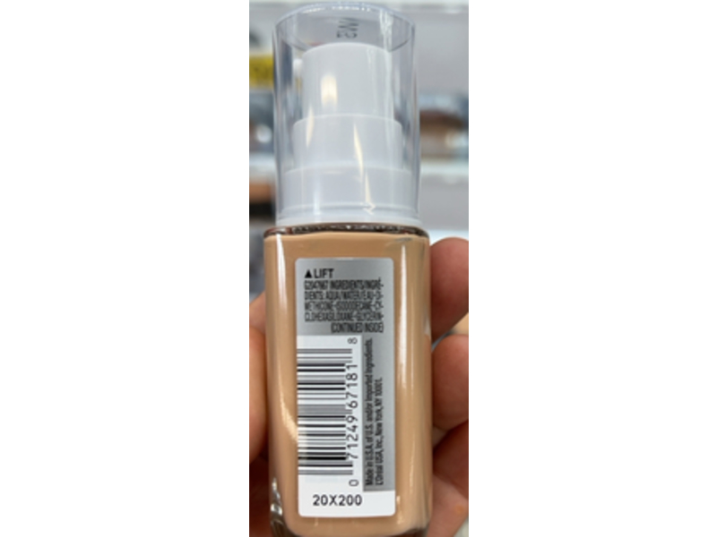 L'Oreal Paris True Match Super Blendable Foundation, W3 Light Medium, 1 fl oz/30 mL