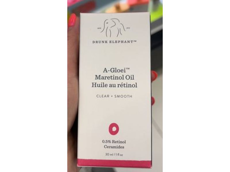 Drunk Elephant A-Gloei Virgin Marula Oil, Retinol, 1 fl oz/30 mL