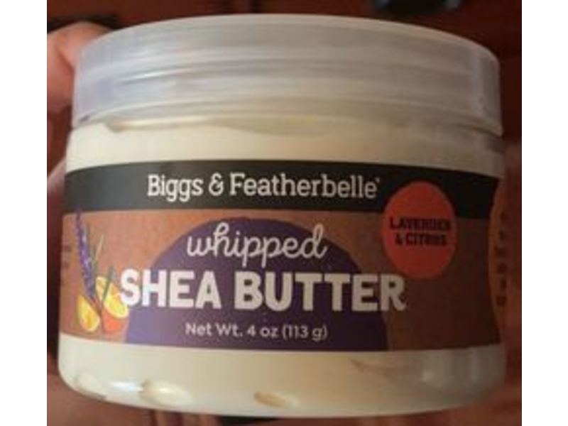 Biggs & Featherbelle Whipped Shea Butter, Lavender & Citrus, 4 oz/113 g