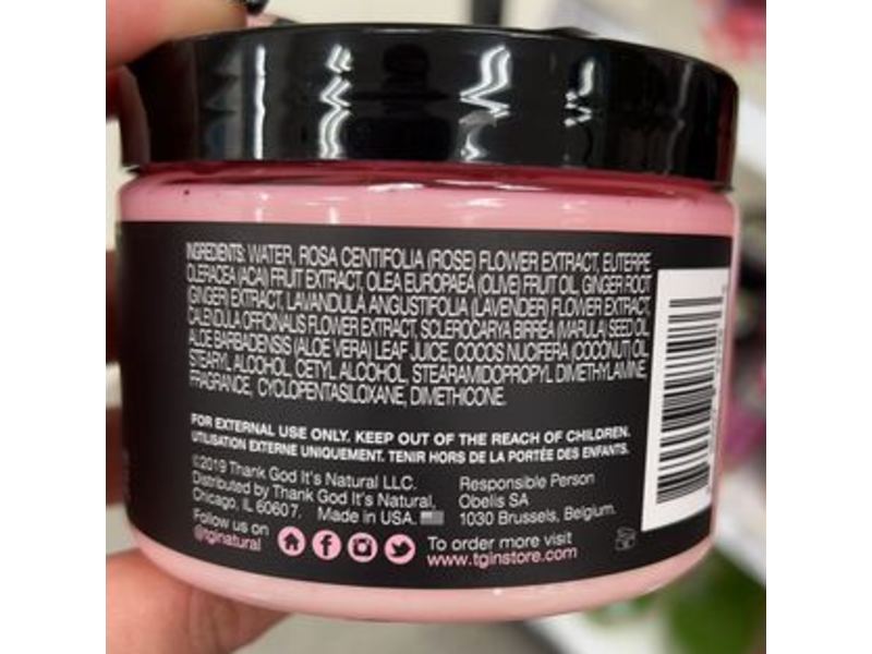 tgin Hydrating Hair Mask, Rose Water, 12 oz/340 g