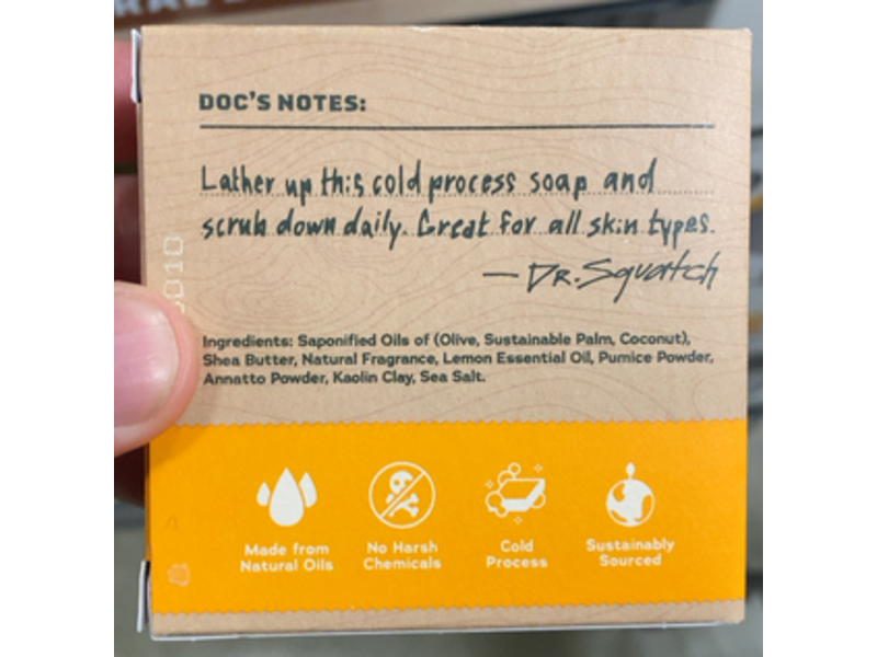 Dr. Squatch Naural Soap, Summer Citrus, 5 oz