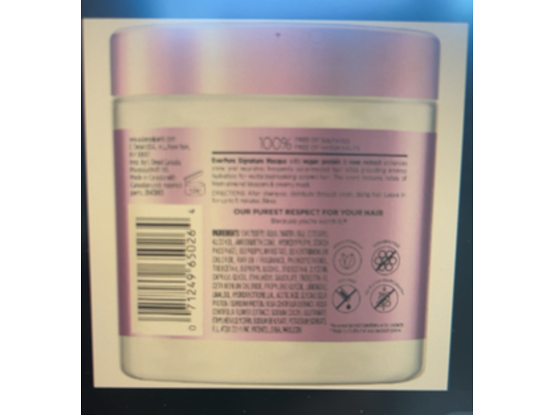 L'Oreal Paris EverPure Signature Masque Pro Color Care, Sulfate Free , 8 fl oz/236 mL