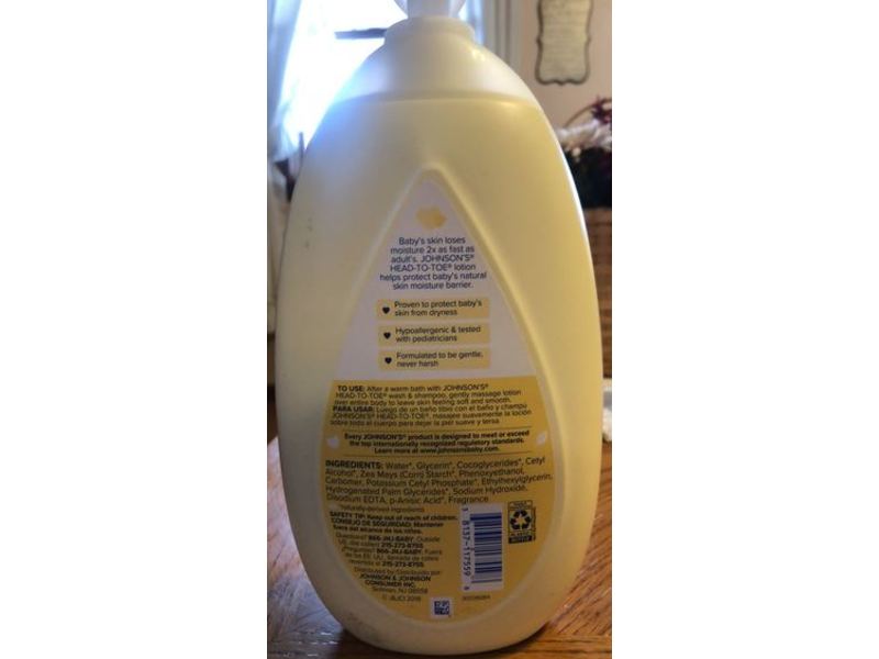 Johnson's Head To Toe Lotion, 27.1 fl oz/800 mL