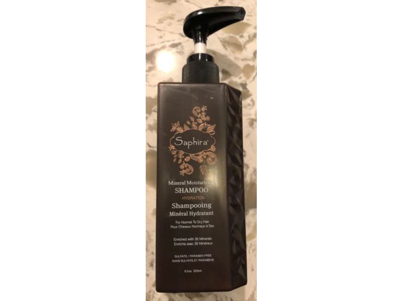 Saphira Mineral Moisturizing Shampoo, Normal To Dry Hair, 8.5 oz/250 ml