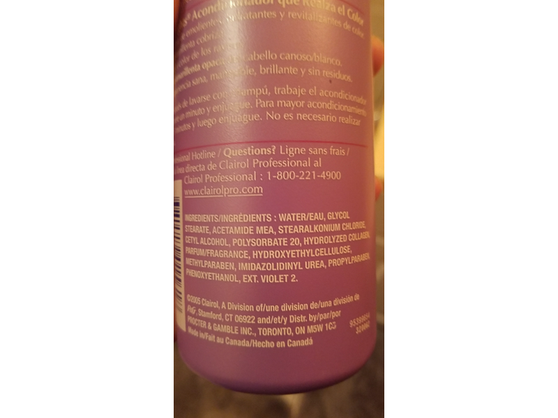 Clairol Shimmer Lights Conditioner, Blonde & Silver, 16 fl oz/473 mL